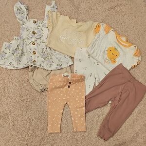 Adorable Assortment Baby Clothing Set with Floral and Animal Prints